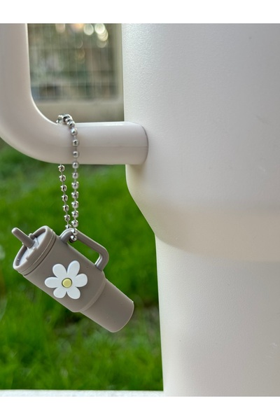 YuccaCo Accessorize Your Life Mink Floral Thermos Accessory/Thermos Compatible Accessory/Floral Thermos Charm/Thermos Ornament