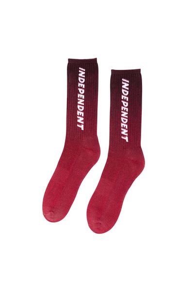 Independent BTG Shear Crew Socks - Red 9-11