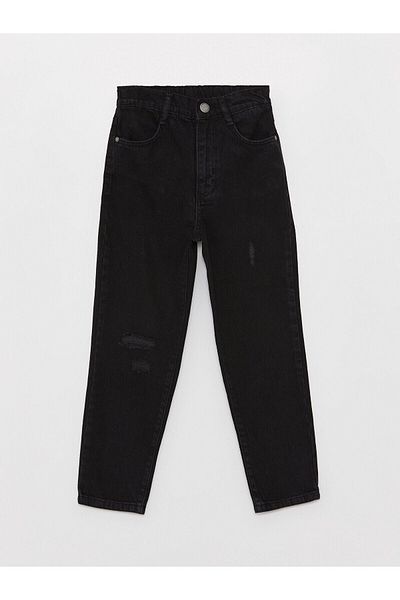 LC Waikiki Lcwk Pantaloni Jean Mom pentru fete cu detaliu rupt