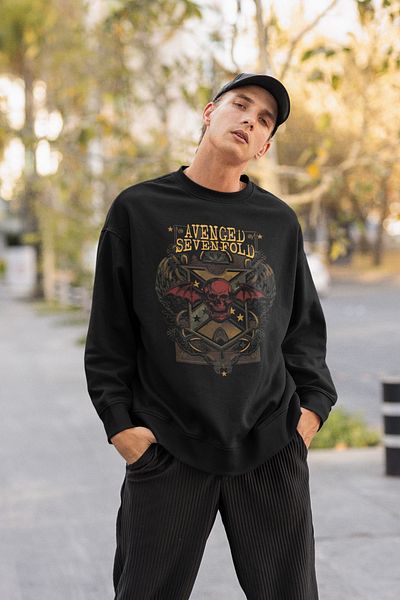 SEVBANO Avenged Sevenfold Printed Unisex Oversize Sweatshirt