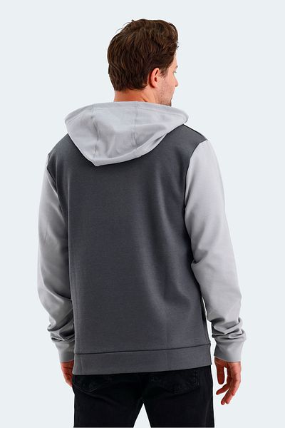 Slazenger Ανδρικό φούτερ VIOLA Σκούρο Γκρι / Μαύρο