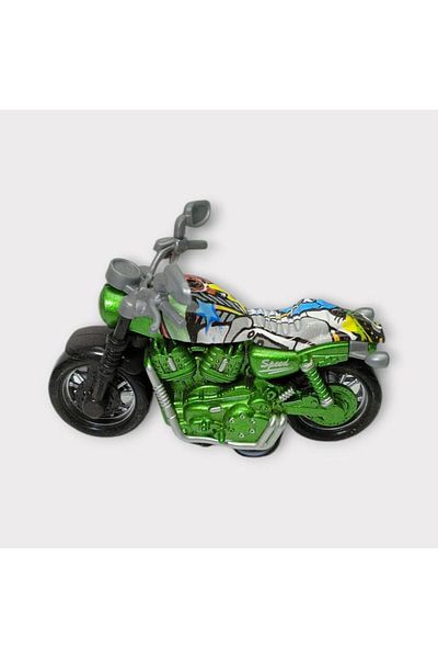 Avantaj Kapıda Pull Drop Custom Motorcycle 9 cm - Green