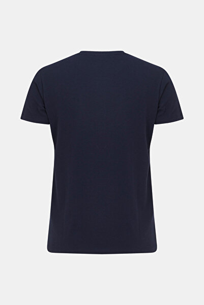 W Collection Navy Blue Crew Neck T-Shirt