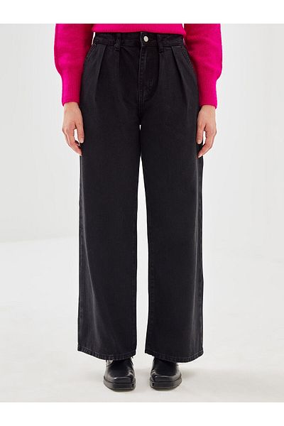 LC Waikiki Pantaloni de jeans pentru femei Lcwk Wideleg