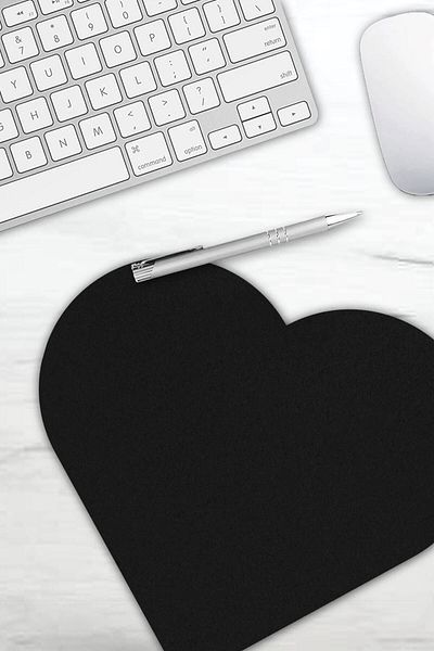 Boldy 20x19 εκ. Λευκό χωρίς ραφή Heart Gaming Mouse Pad - Αντιολισθητικό ποντίκι