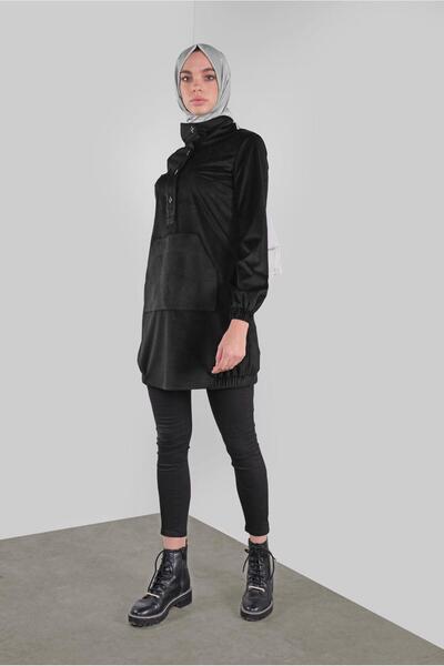 Alvina Cornered Velvet Tunic 41313