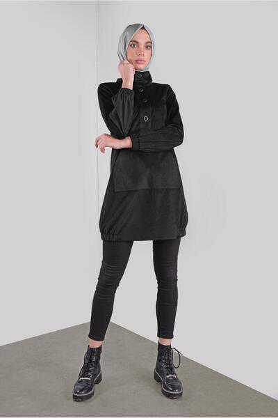 Alvina Cornered Velvet Tunic 41313