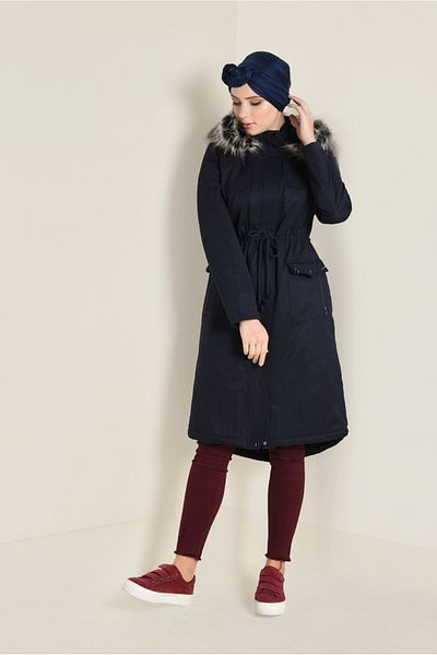 Alvina Fuzzy Fur Hooded Parka 9762