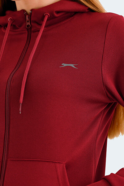 Slazenger RID IN Kadın  Bordo Eşofman Takımı