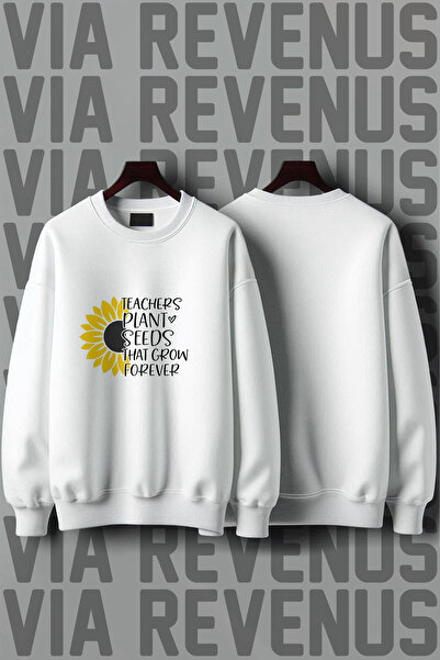 Vordevia Učiteljski cvet Štampano široki kroj okrugla kragna poklon dukserica...