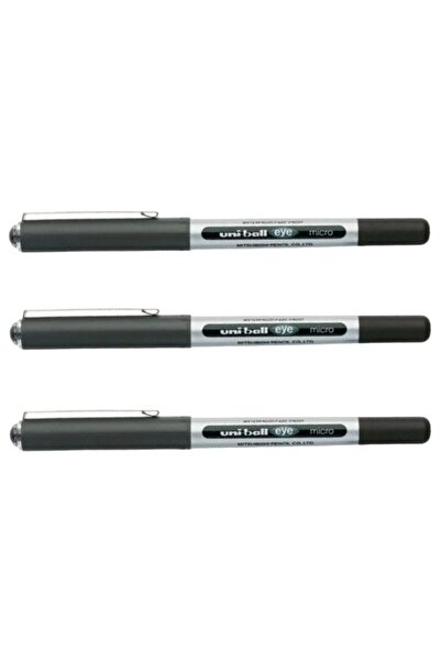 UNİ-BALL UNİBALL EYE MİCRO ( 0.5 ) SİYAH ROLLER KALEM ( Üç Adet )