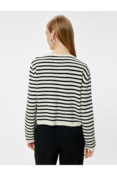 Koton Basic Triko Hırka Bisiklet Yaka Düğmeli Uzun Kollu Yumuşak Dokulu