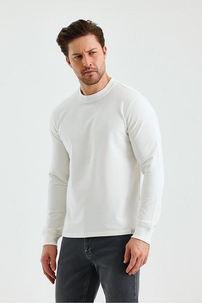 İmza Φούτερ Light Cream Crew Neck 1013245152