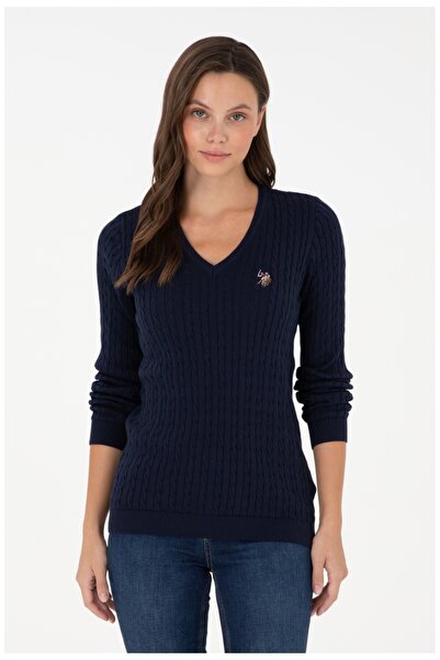 U.S. Polo Assn. U.s. polo assn slim fit cu decolteu în V 100% bumbac pulover ...