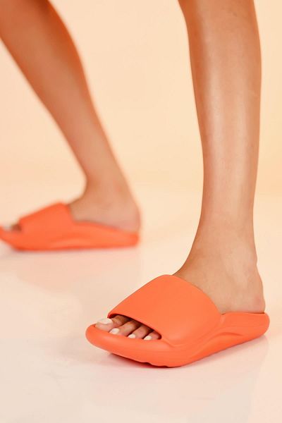 Beyond Unisex Orange New Slide 22 Παντόφλες 2cm BYNDYZY02