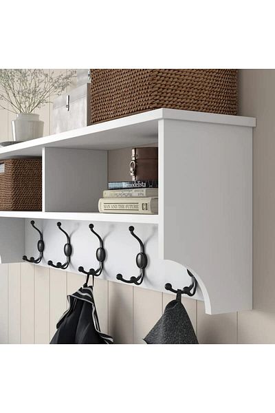 Home Canvas Modern Coat Rack Wall Hanger Coat Rack Clothes Hanger 120 Cm White