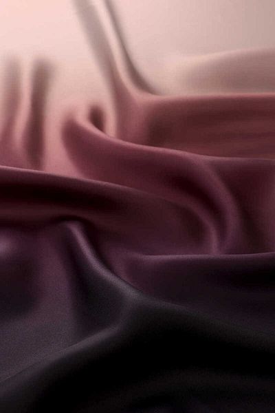 Bursa İpek Eșarfă de mătase din twill cu gradient de pudră bleumarin