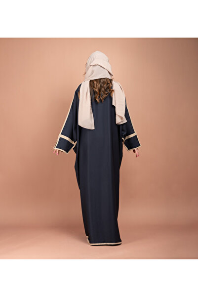 IKKXA Formal Colored Emirati Abaya AIK5062 Blue