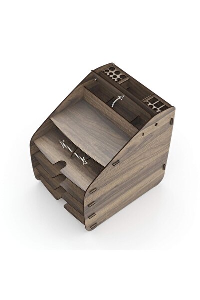 Home Canvas HC Home Canvas Cosmo Organizer - Walnut, Large