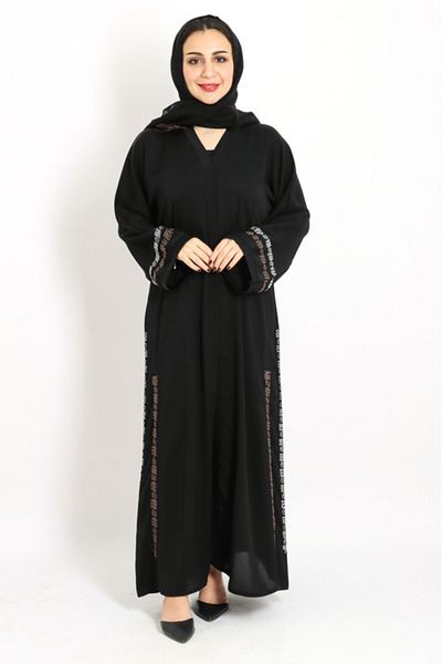IKKXA Modern Embroiderd Abaya AIK5038