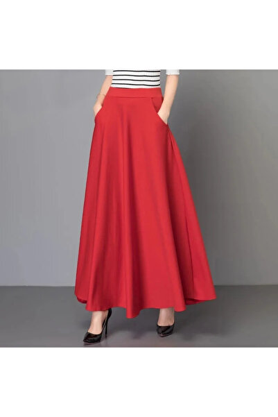 Pembecik Zarif Saten Etek Gece Eteği Saten