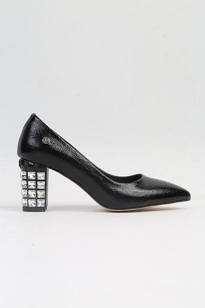 Pierre Cardin ® |   Pc-51201 - 3478 Black Wrinkled - Women's High Heels