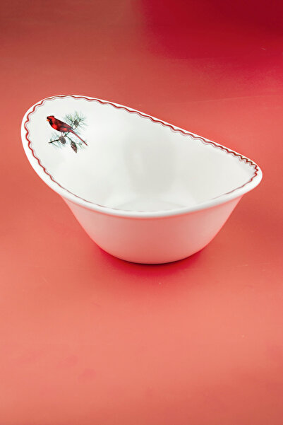 Bursa Porselen Dekor Mini cardinal porselen salata/meyve kasesi