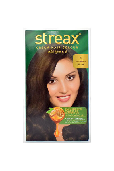Streax Cream Hair Color - Light Brown 5