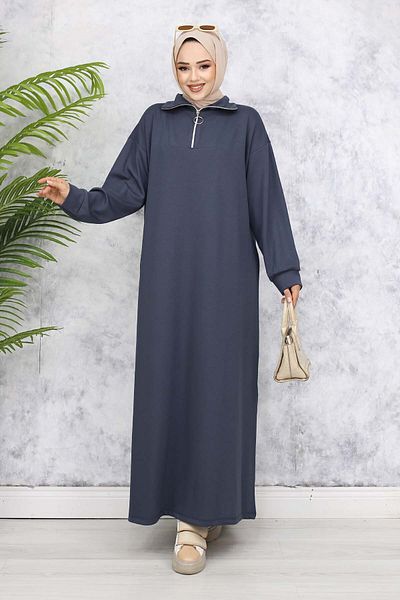 benguen Rochie de bază Hijab - Antracit 2333