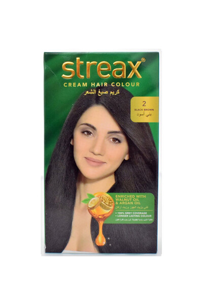 Streax Cream Hair Color -  Black Brown 2