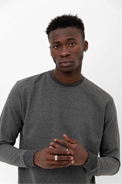 GRODYT Basic slim fit sweatshirt 2iplik kumaş