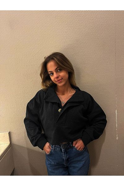 modakirwem CROP SWEATSHIRT