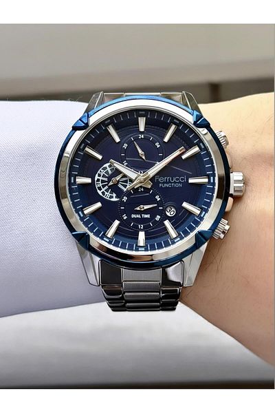 Ferrucci Men's Functions Active Metal Cord Wrist Watch