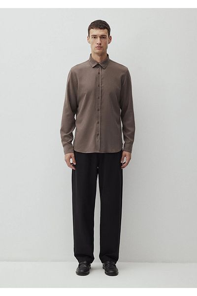 Mavi Tencel TM Lyocell Brown πουκάμισο - Κανονική εφαρμογή 0210818 -71550