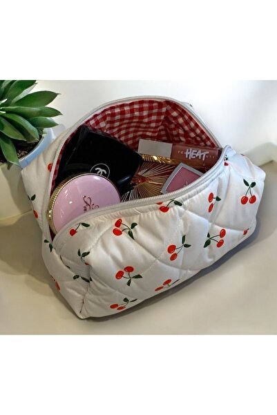 etoiles legend Cherry Patterned Makeup Bag Small Size