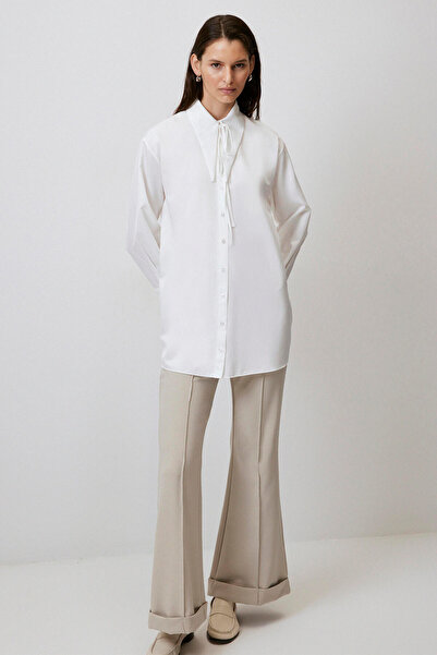 Touché Privé Cămașă CU DETALIU DE LEGARE