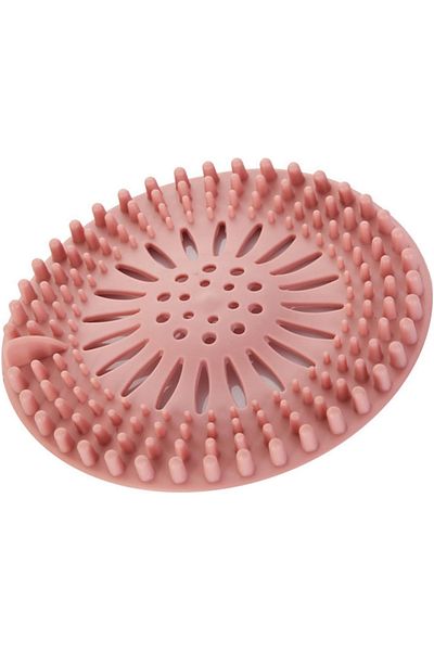 MAİN SHOP Round Sink and Bathtub Strainer, Sink Stopper Drain Protector Pink Color 1 Piece M-140
