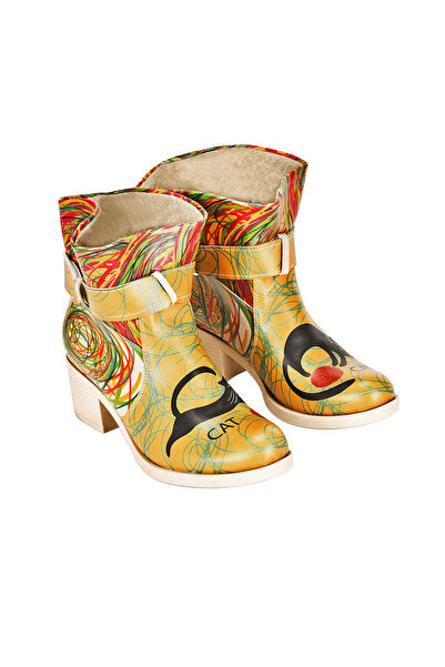 Streetfly Цветни дамски ботуши с принт