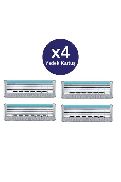 Wilkinson Sword Quattro Titanium Sensitive Tıraş Bıçağı Kartuşu- 4 Adet