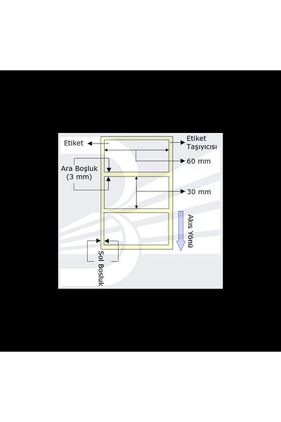 Powergate Pg Label 60Mmx30Mm (1St in One Column)Total 1000Pcs