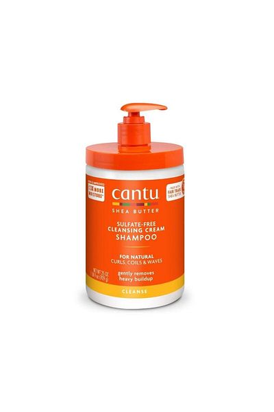 Cantu Shea Butter Natural Sulfate-Free Cleansing Cream Shampoo for Hair 709 Gr