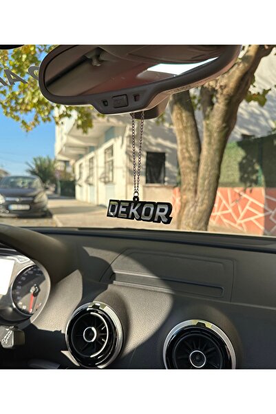 3dbaydesign Dekor Dikiz Ayna Süsü (Siyah-Krom)