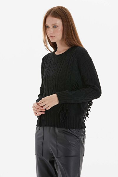 Two Mail Чорна блузка - з шнурівкою