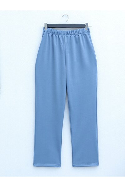 Modamorfo Комір круглий, довгий, двонитковий трикотажний комплект - Bebe Blue