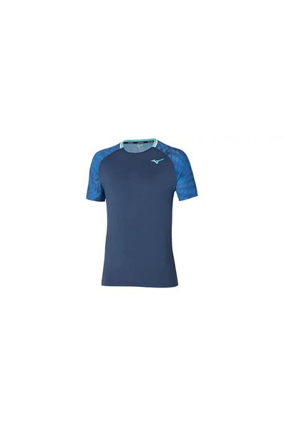 MIZUNO Ανδρικό μπλουζάκι Mugen Shadow Tee Navy Blue / με σχέδιο