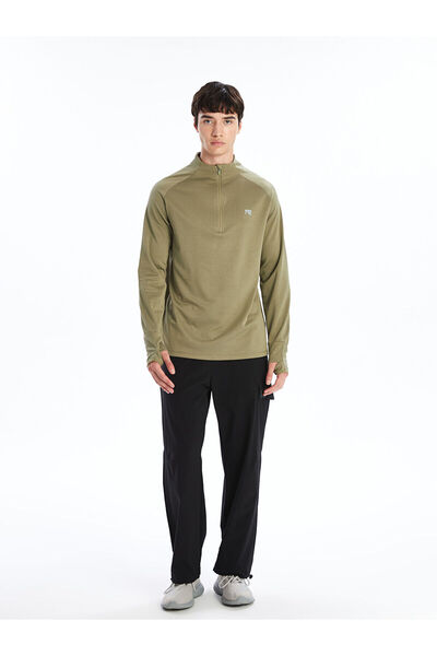 LC Waikiki Lcwk Stand Collar Long Sleeve Men's Sports T-Shirt