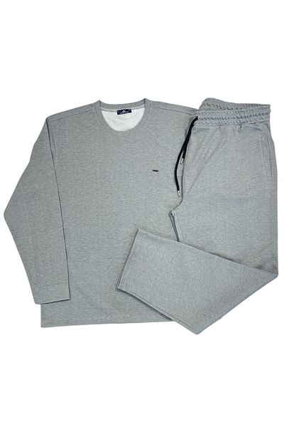 lacaton Long Sleeve O Neck Plus Size Pajamas Set