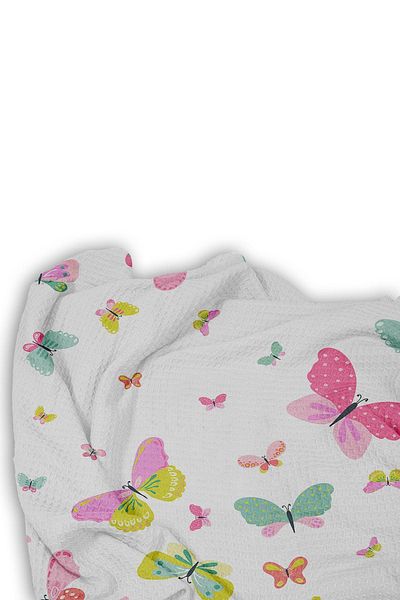 Bebişim Halı Butterfly Single Pique Background Curtain