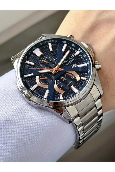 Ferrucci Men's Functions Active Metal Cord Wrist Watch