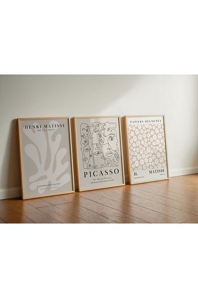 Fark Tanıtım Poster fără încadrare Wall Art din 3 piese, poster decorativ modern fără încadrare, pictură